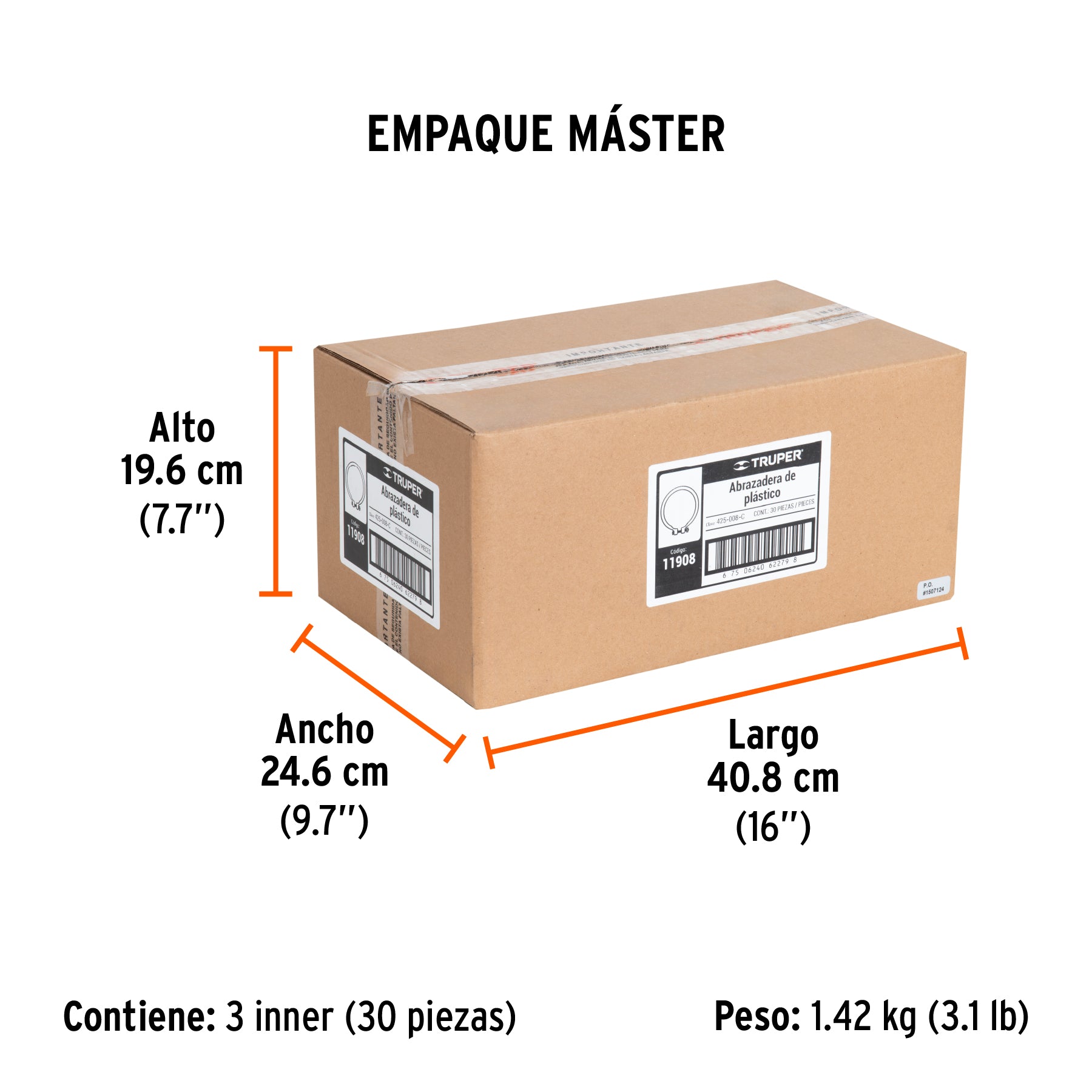 Abrazadera de plástico completa para fumigadora FM-425