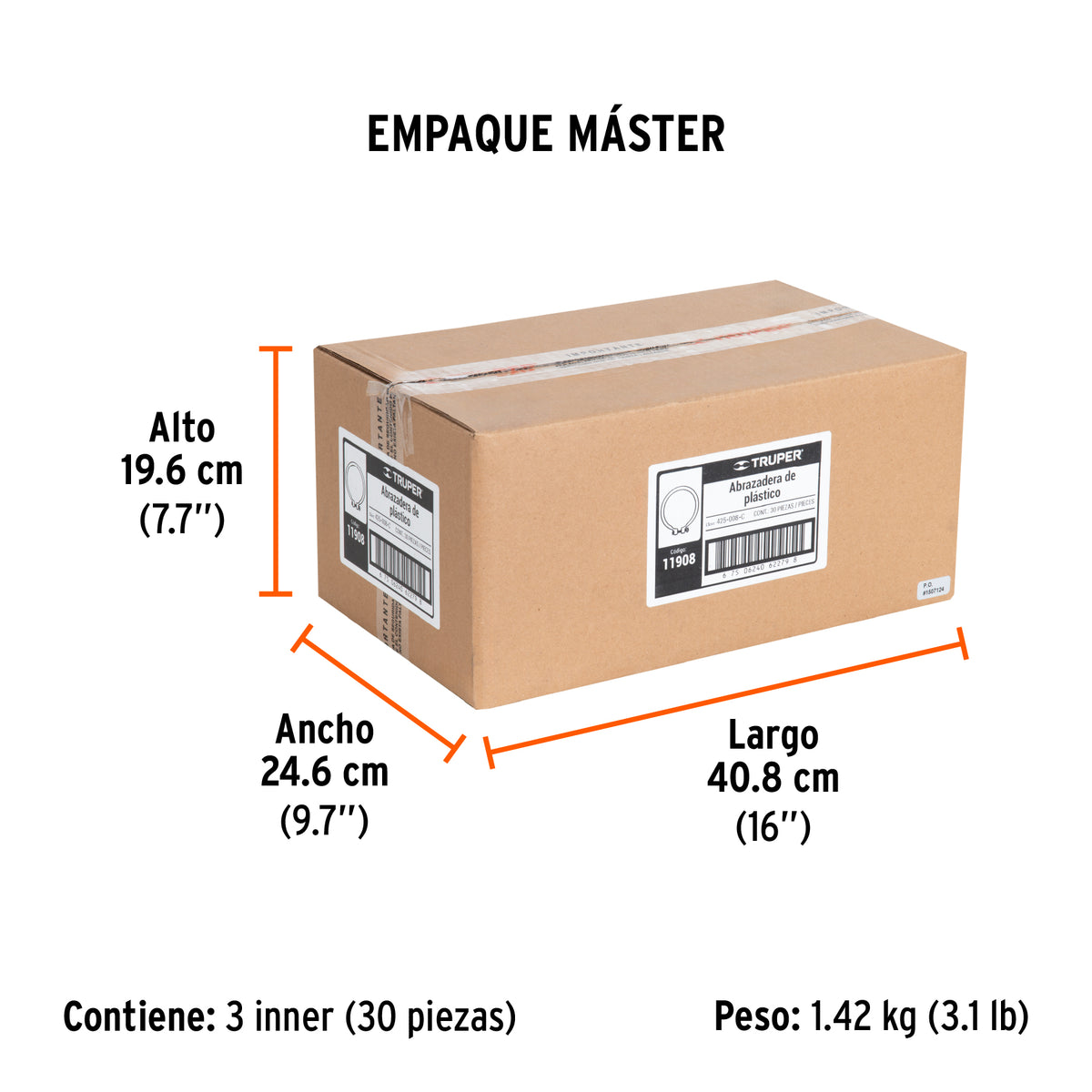 Abrazadera de plástico completa para fumigadora FM-425