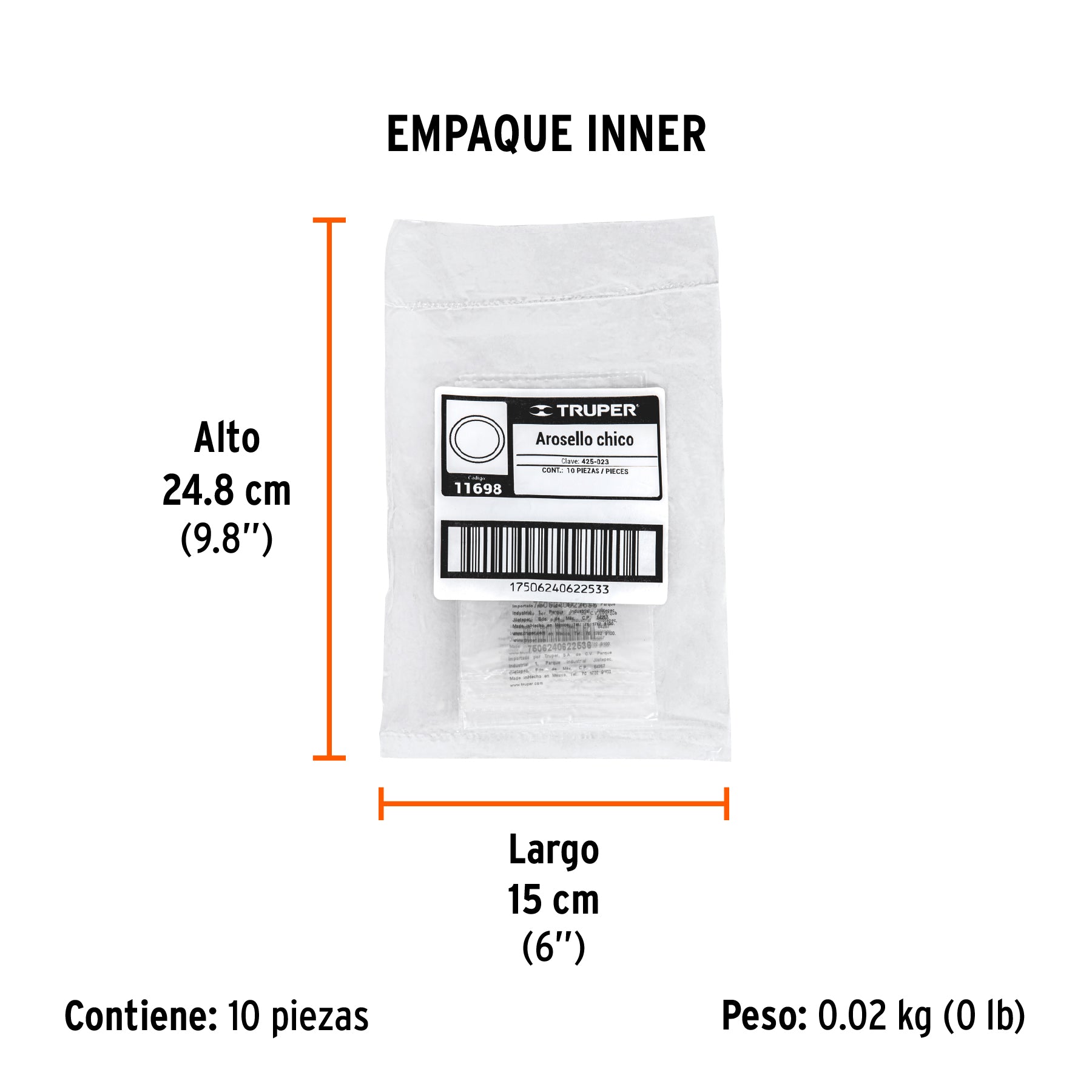 O ring chico para cilindro de fumigadora FM-425