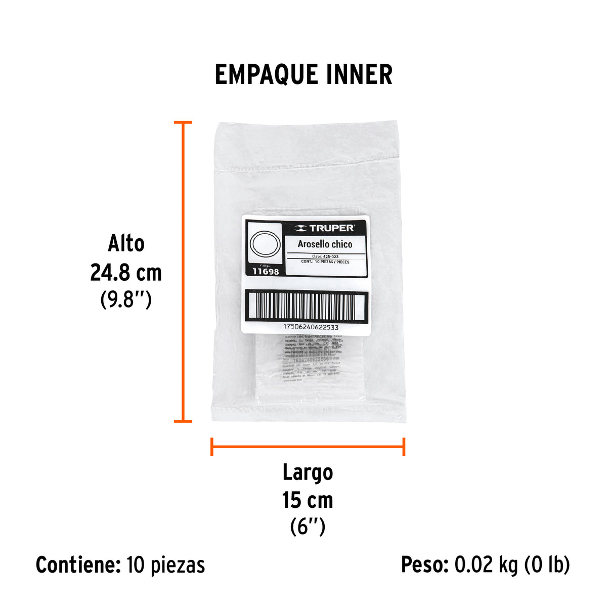 O ring chico para cilindro de fumigadora FM-425