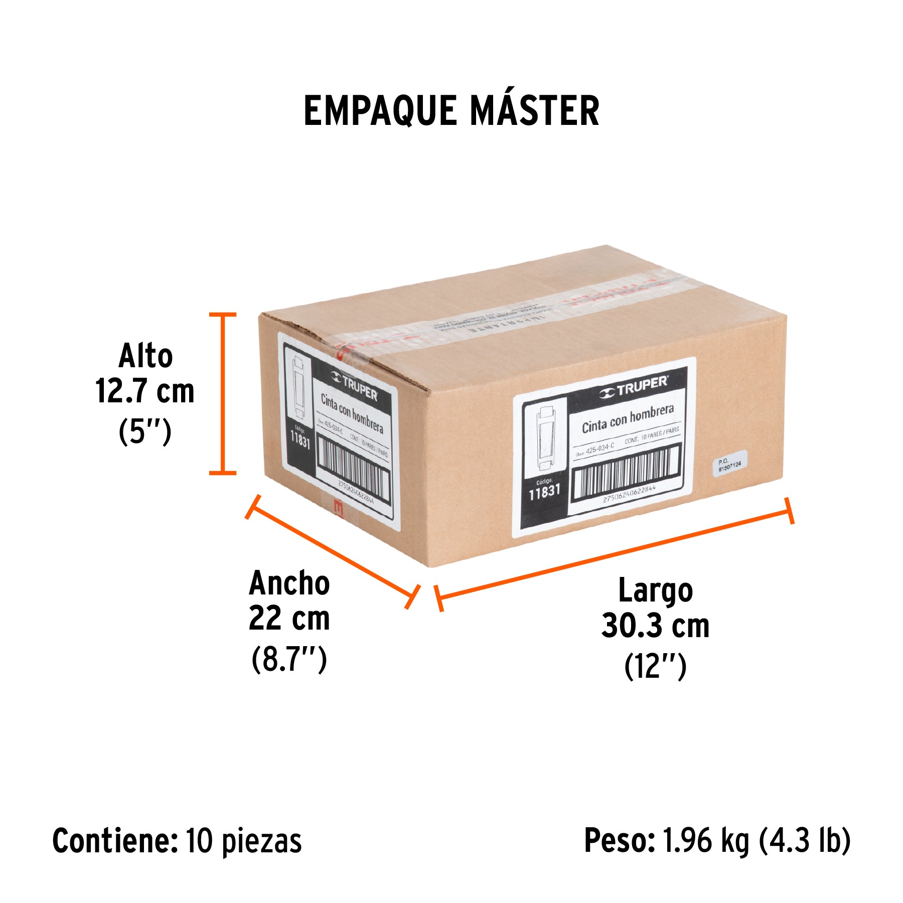 Cinta completa con hombreras para fumigadora FM-425