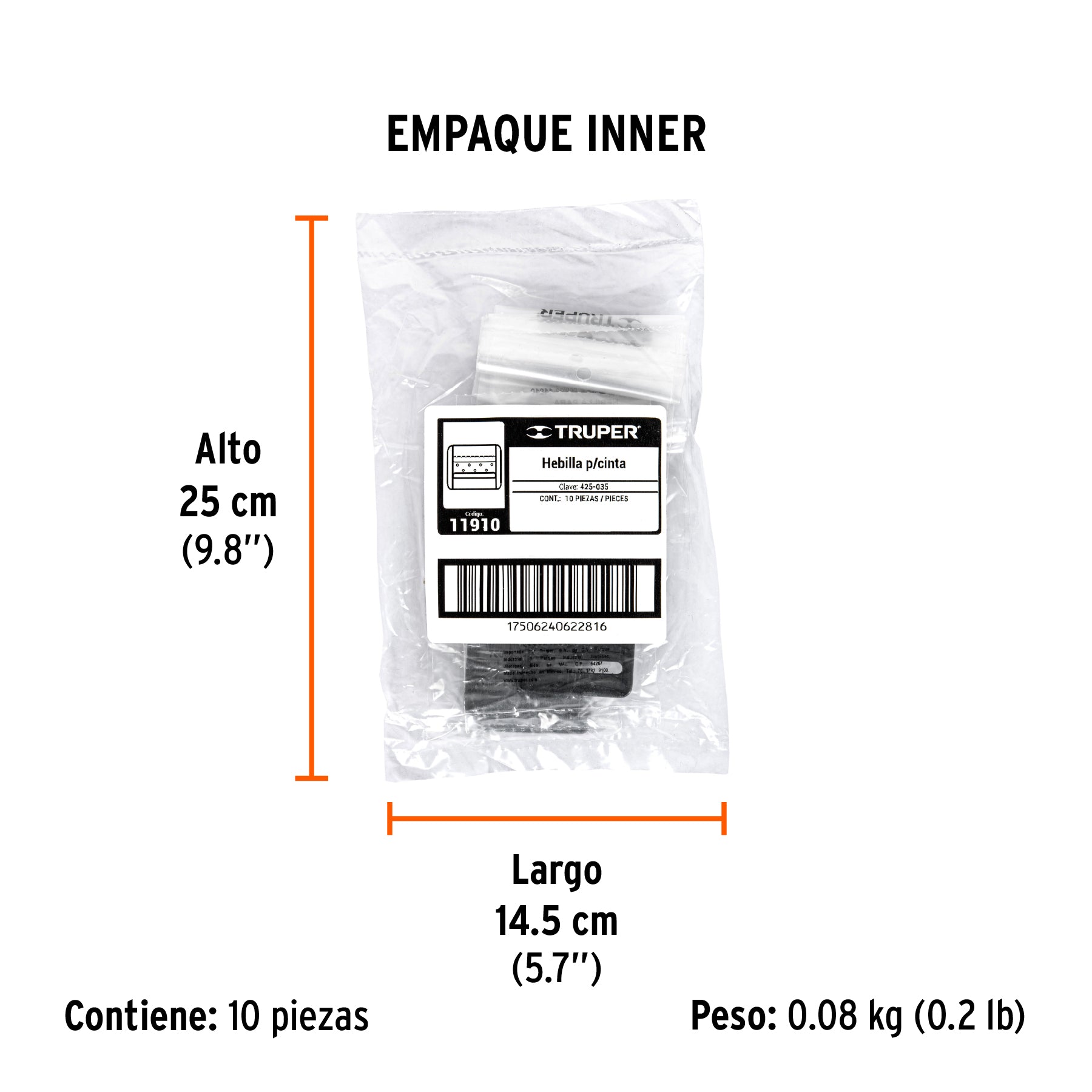 Hebilla para cinta para fumigadora FM-425