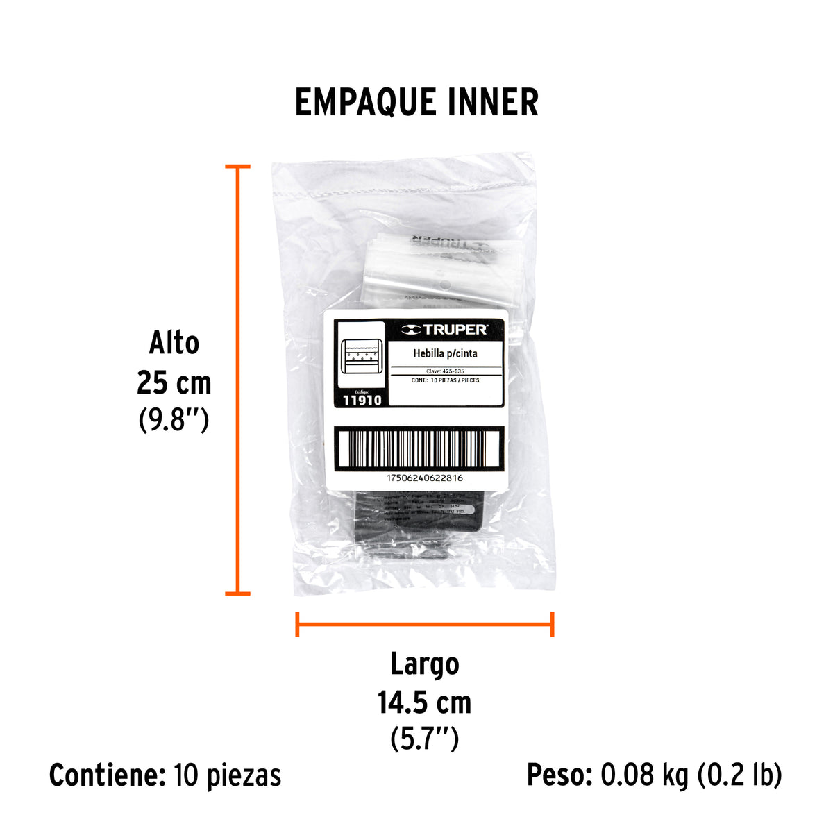 Hebilla para cinta para fumigadora FM-425