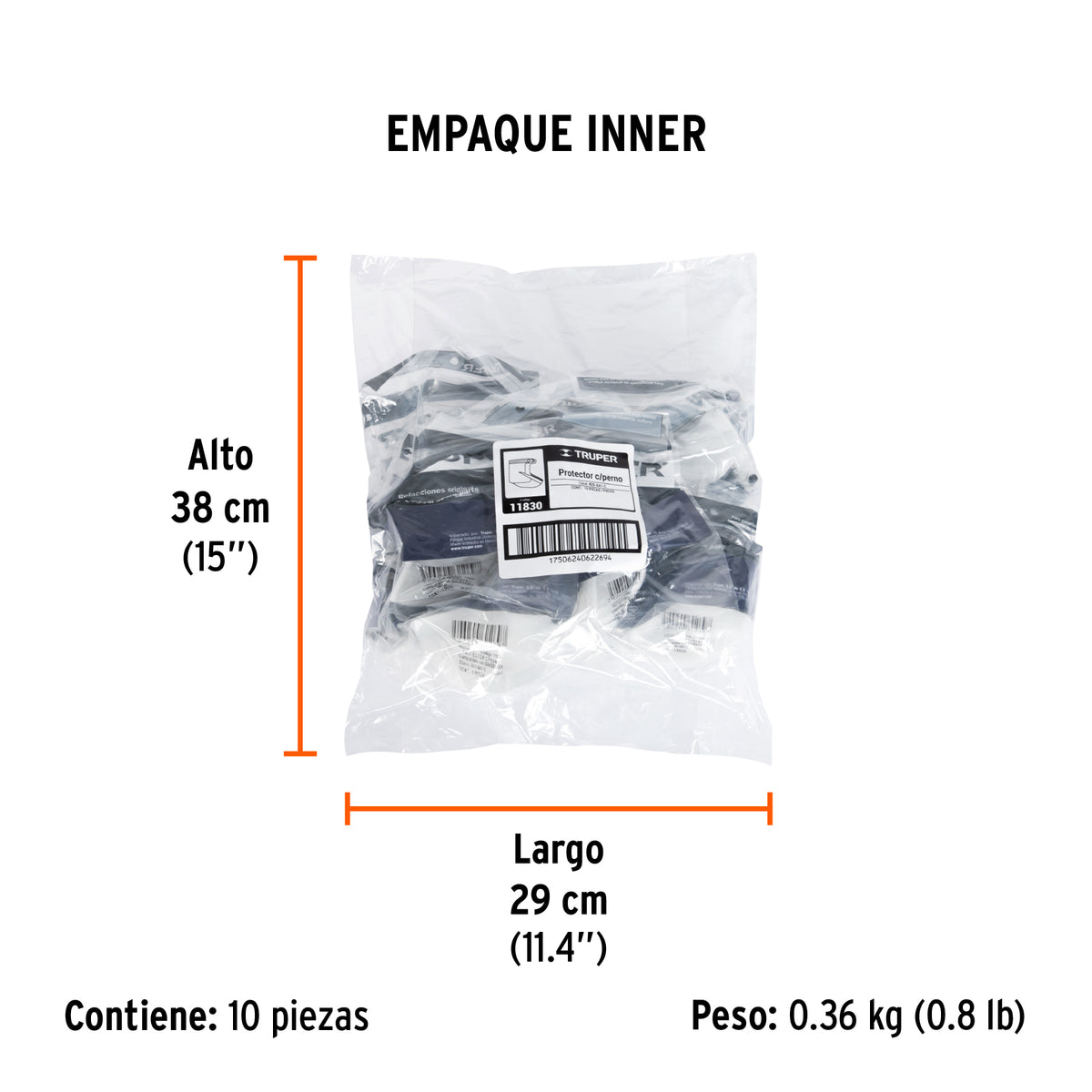 Protector con perno completo para fumigadora FM-425