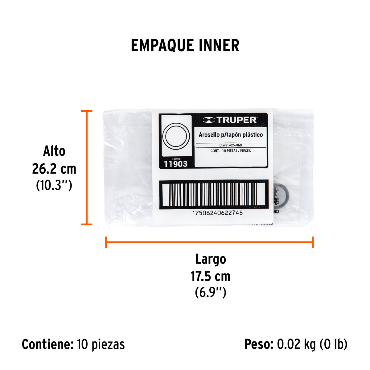 O ring para tapón para fumigadora FM-425