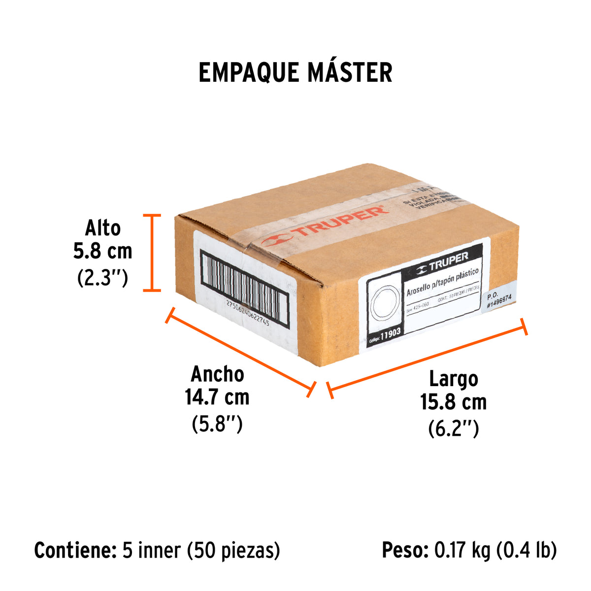 O ring para tapón para fumigadora FM-425