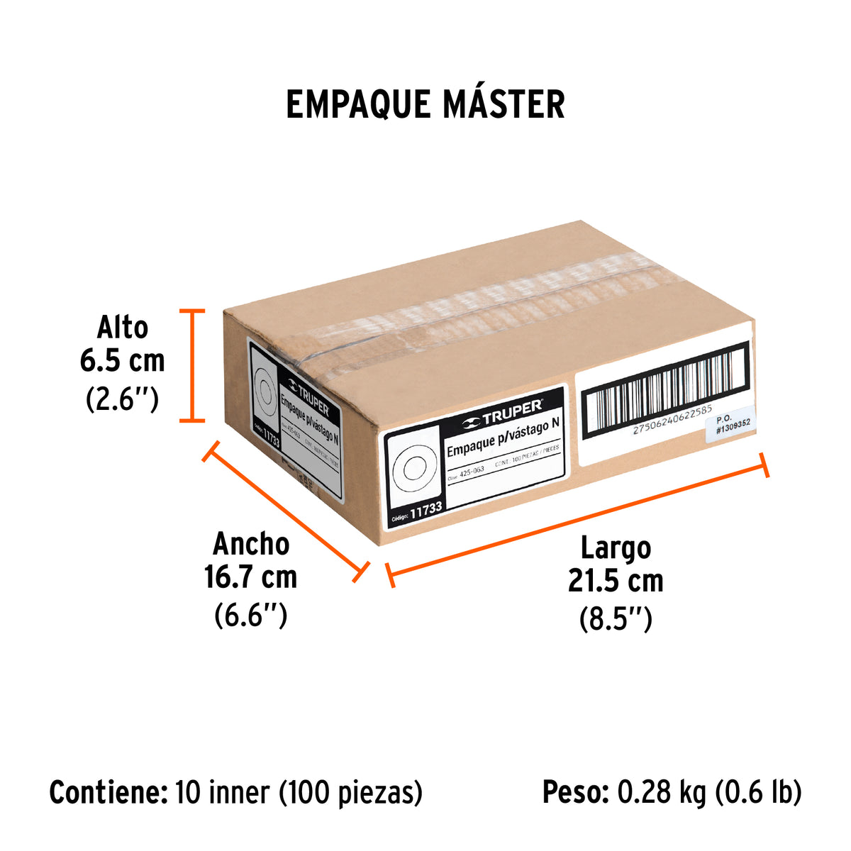 Empaque para vástago-N para fumigadora FM-425