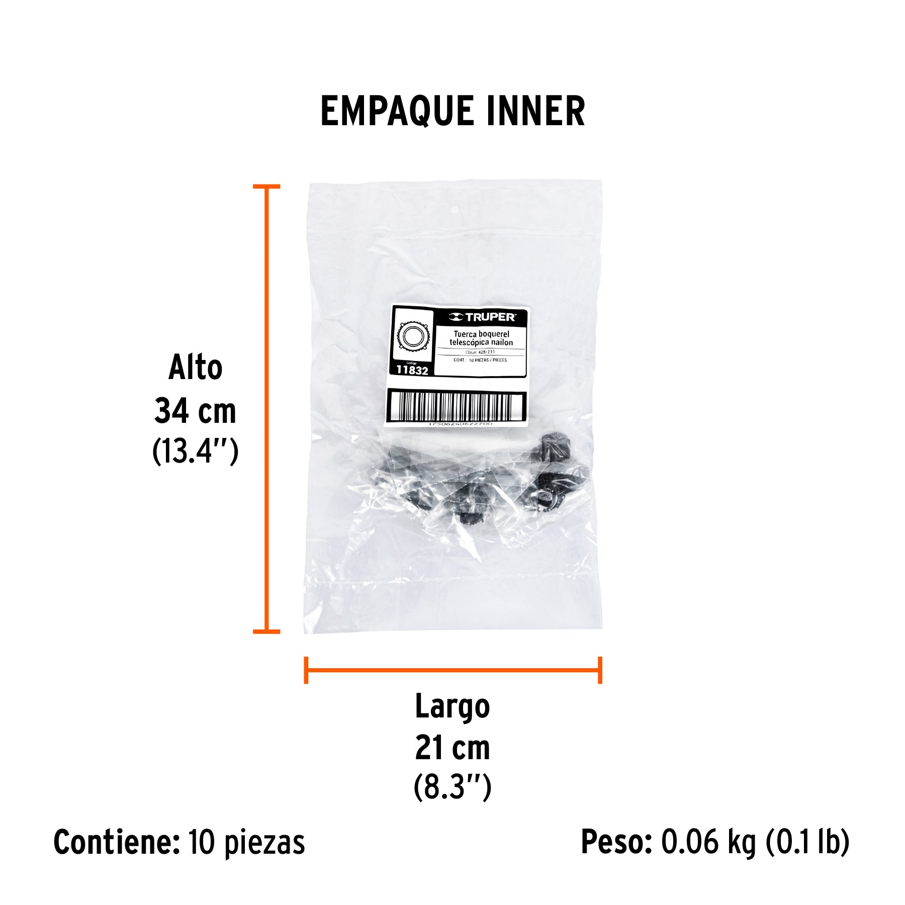 Tuerca plástica para boquilla para fumigadora FM-425