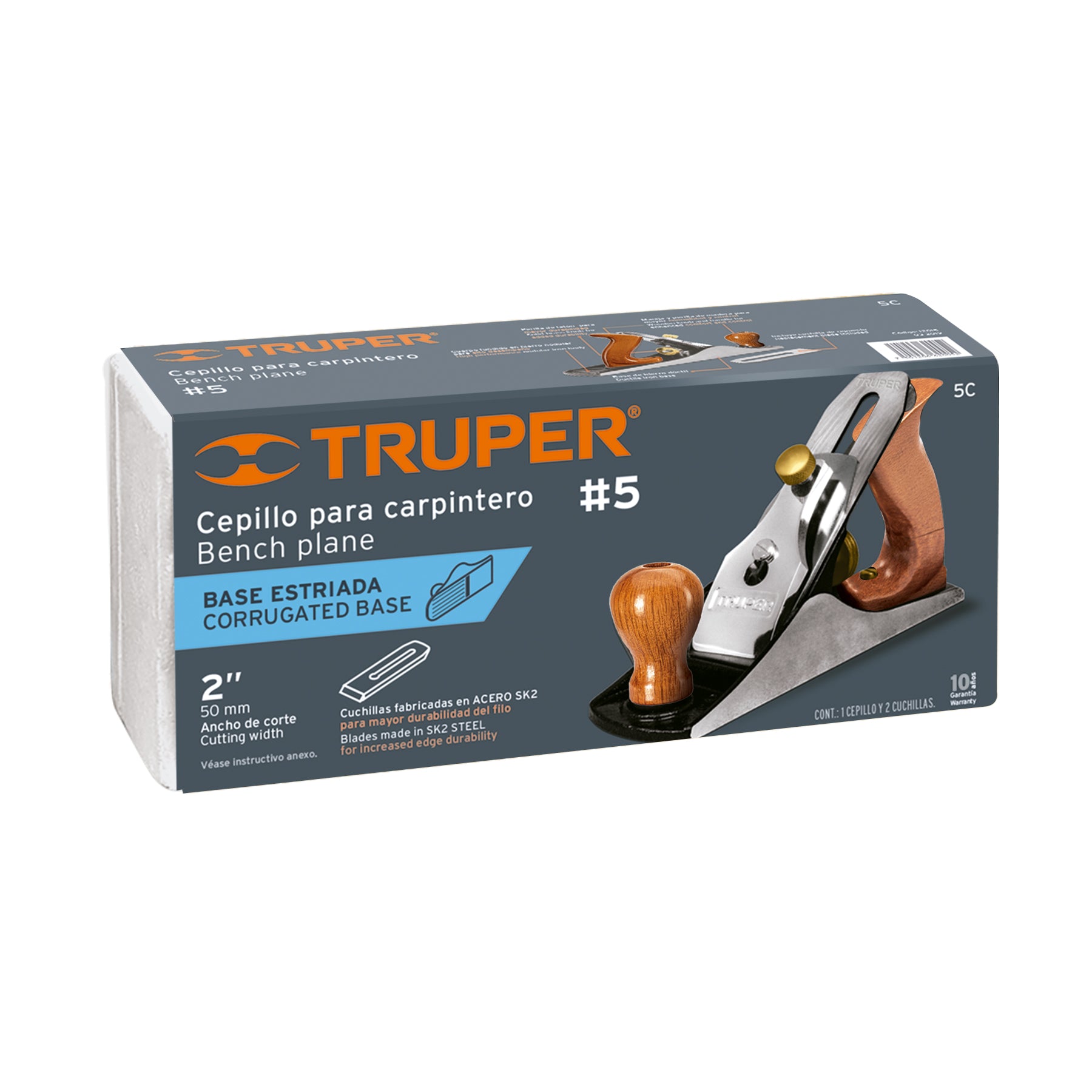 Cepillo para carpintero # 5, estriado