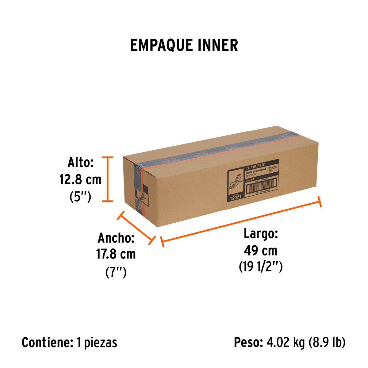 Cepillo para carpintero # 6, estriado