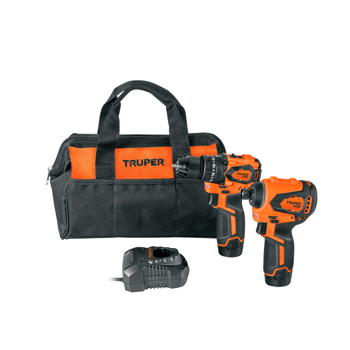 Combo rotomartillo/dest + dest/impacto, 12V TRUPER PRO
