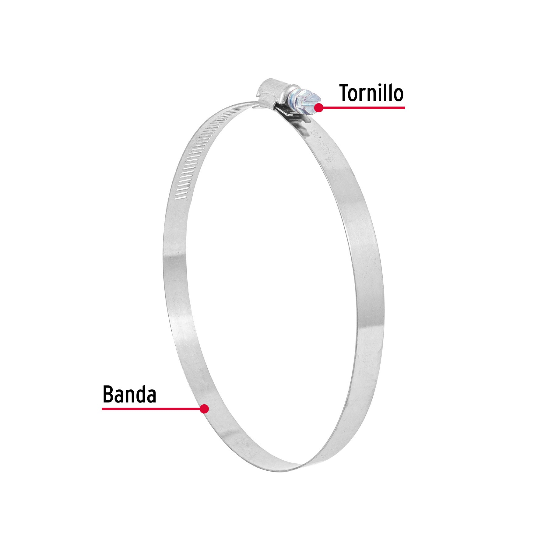 Abrazadera reforzada, # 88, 5-1/8 - 6", bolsa 5 piezas