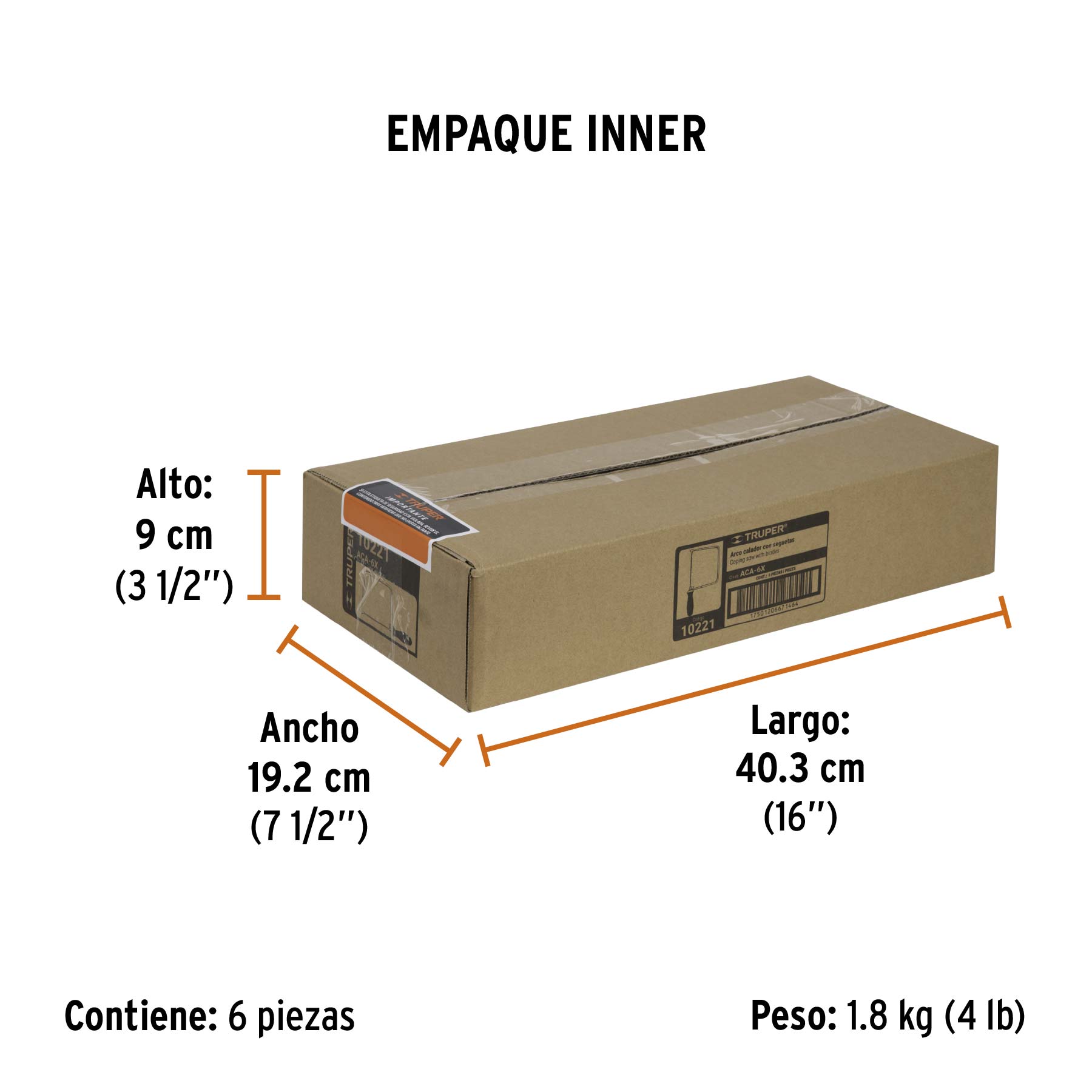 Arco calador para segueta 6"