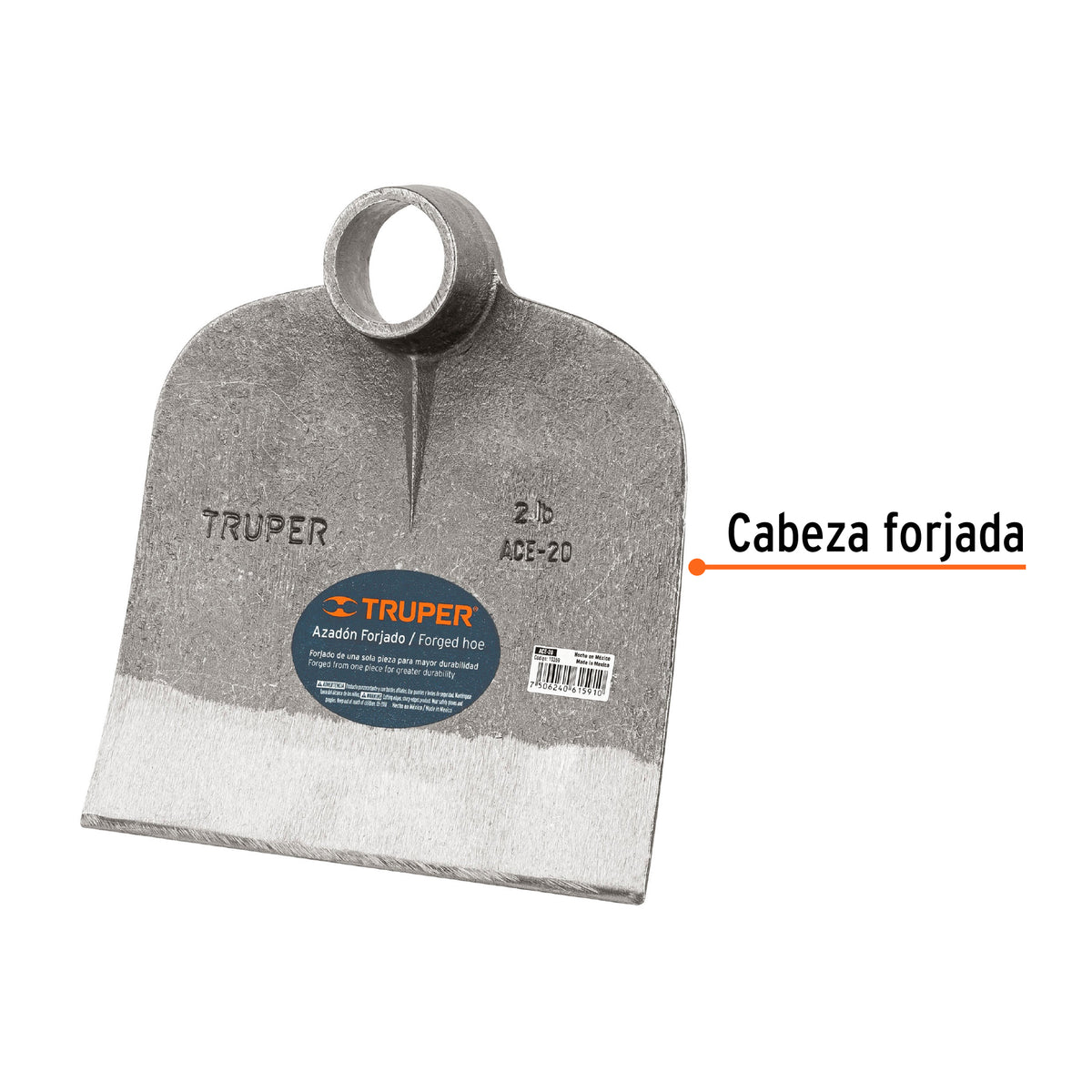 Azadón Centroamericano, sin mango, 2 lbs