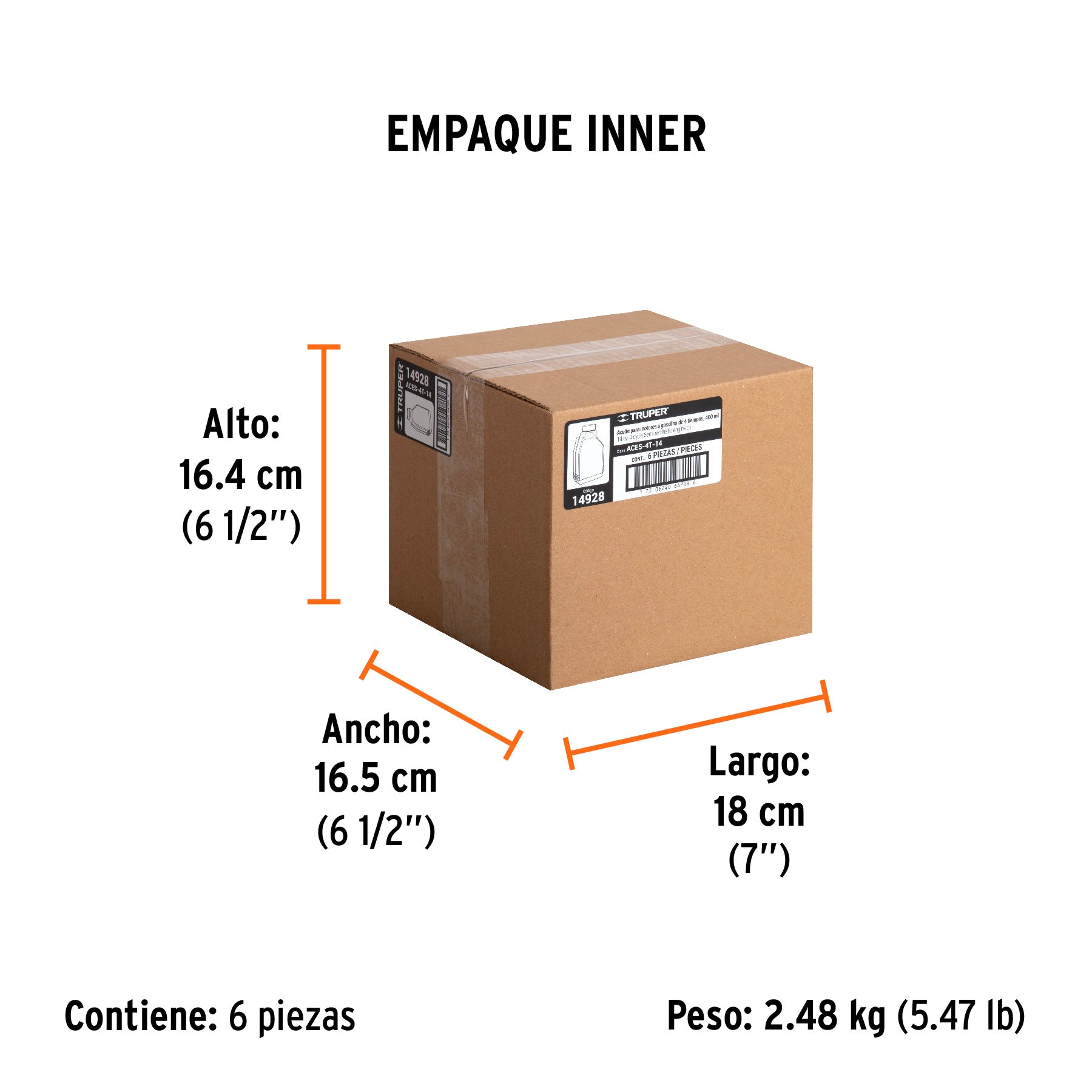 Aceite para motor de cuatro tiempos, 16 oz