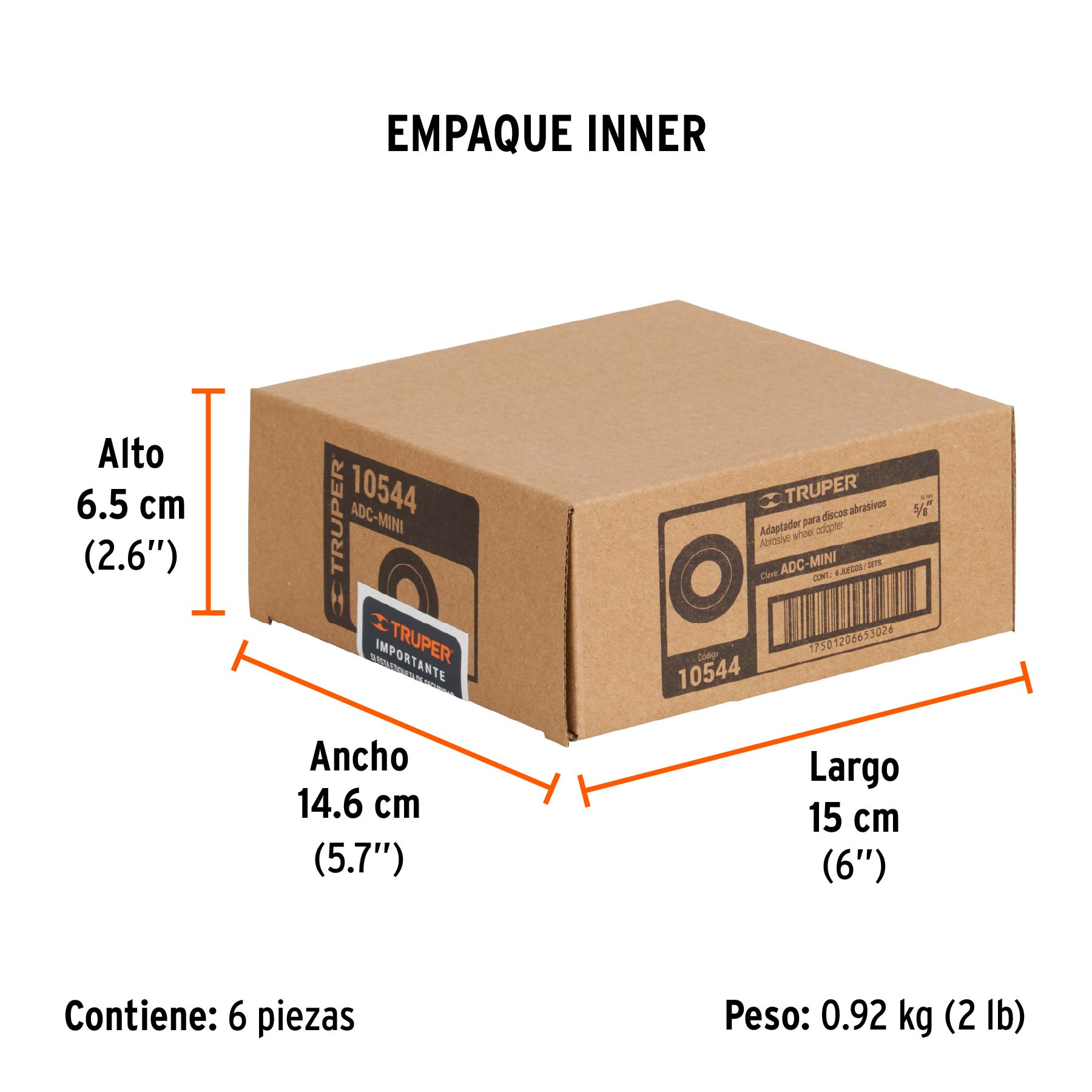 Adaptador para discos de 4 y 4-1/2", tipo 42