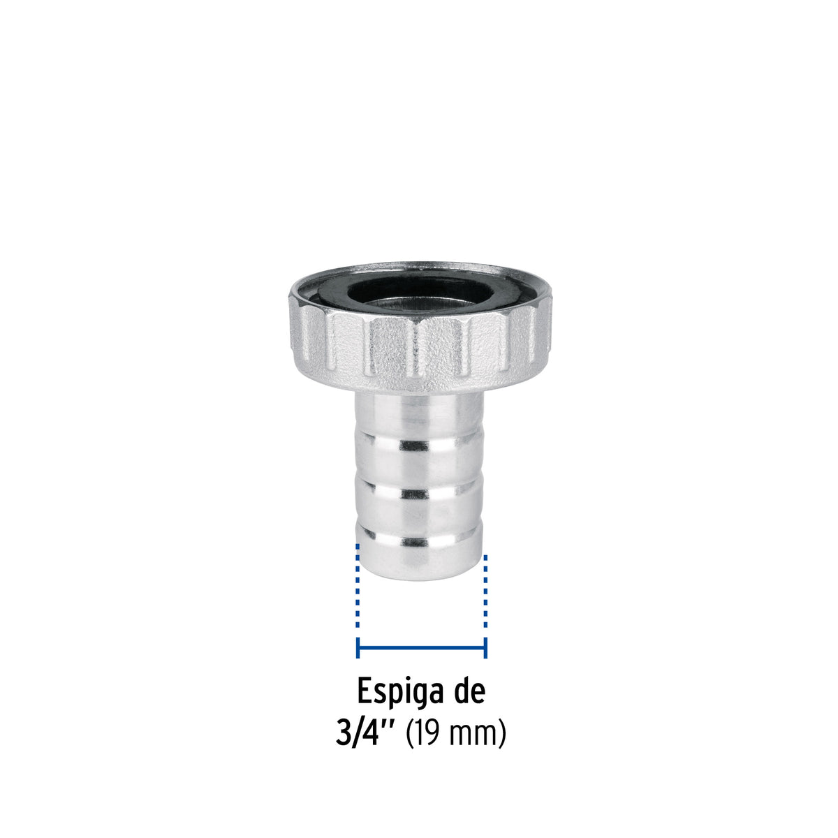 Adaptador de latón 1/2' para manguera, Foset