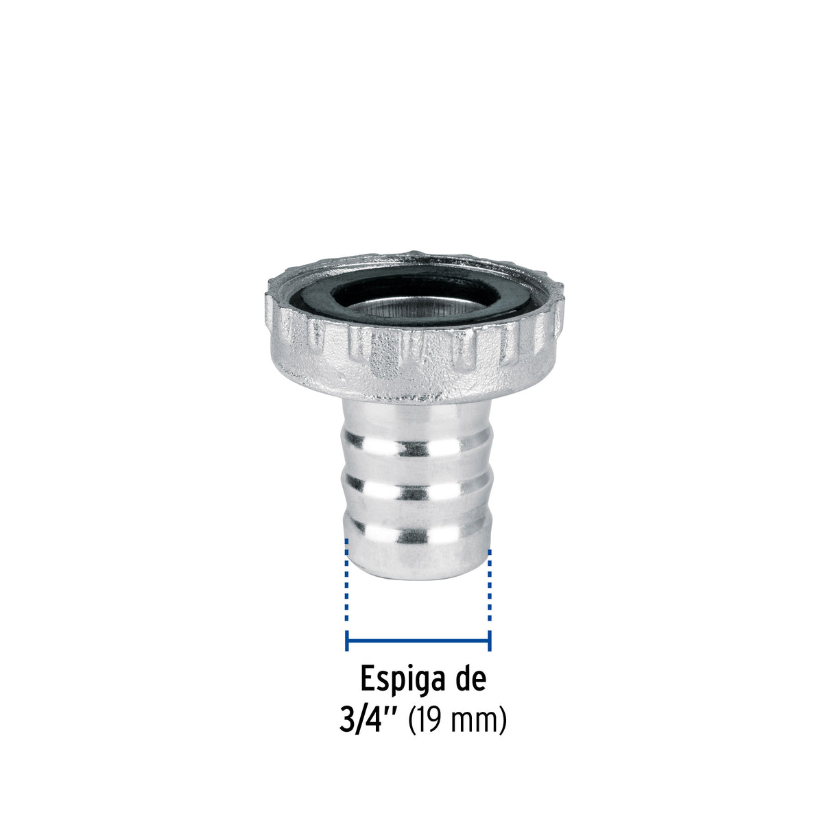 Adaptador metálico 1/2' para manguera, Foset
