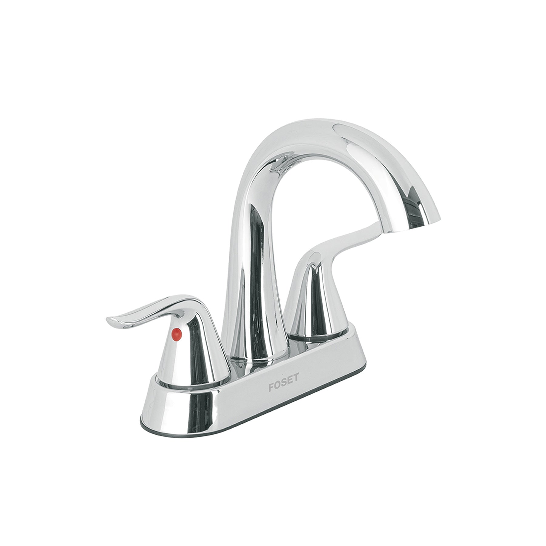 Mezcladora lavabo 4' cromo, cuello alto, palanca, FOSET AERO