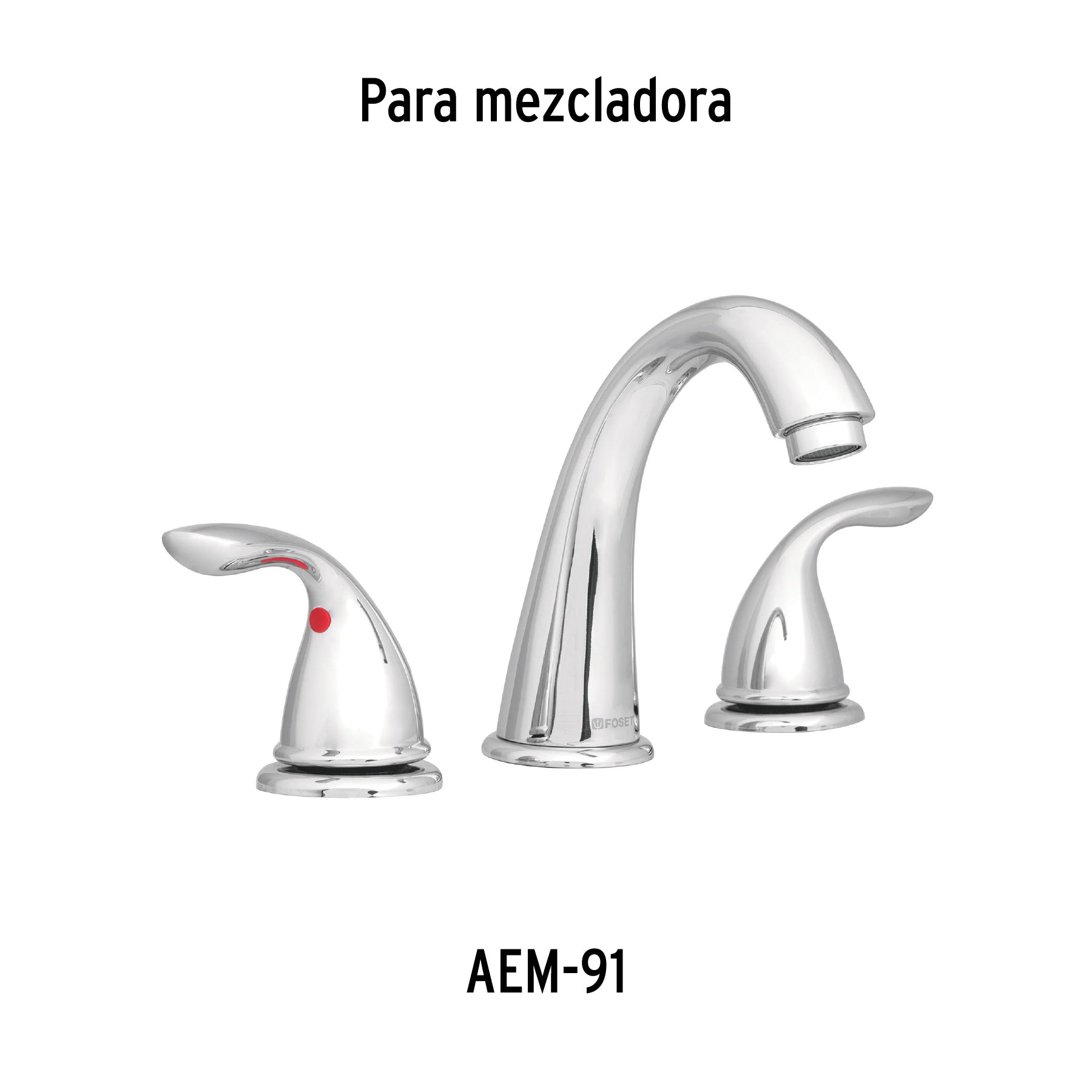 Juego 2 manerales palanca para mezcladora lavabo,cromo, AERO