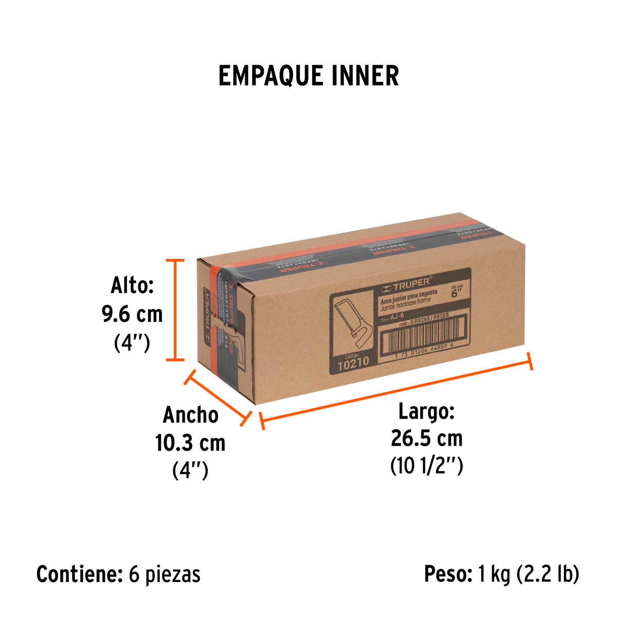 Arco junior para segueta 6"