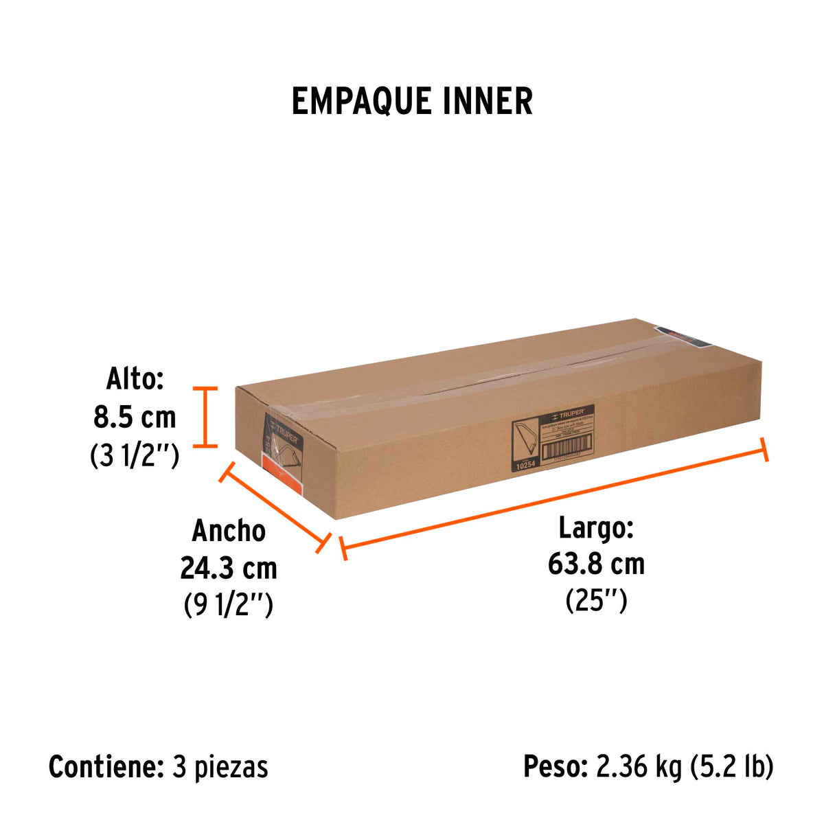 Arco jardinero tubular, 21"