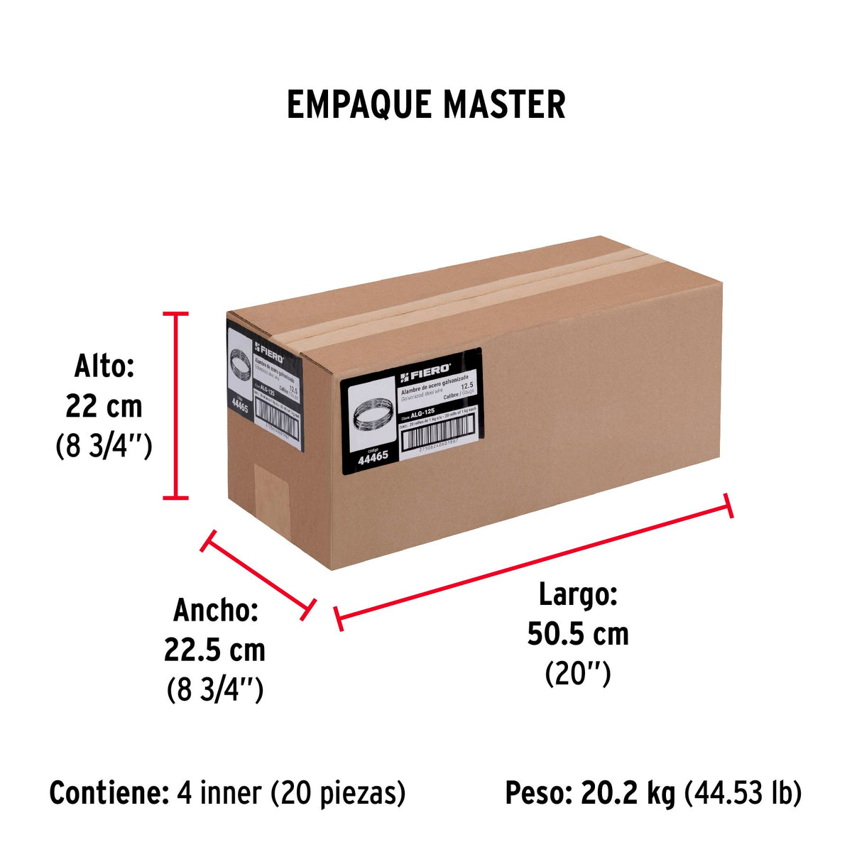 Alambre galvanizado, calibre 12.5