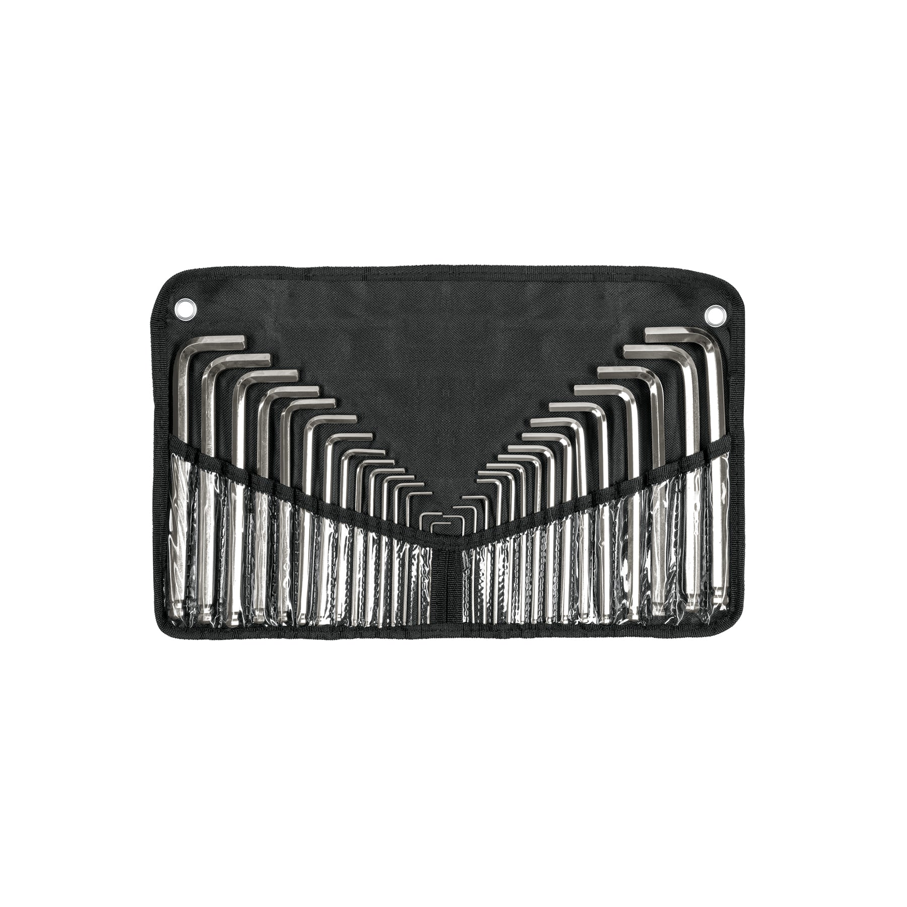 Juego de 30 llaves allen standard y milimétricas c/estuche