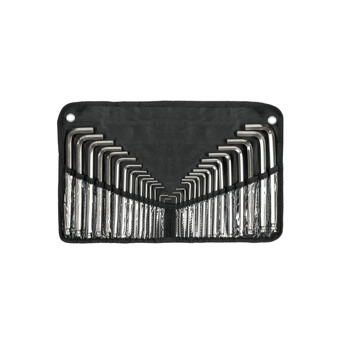 Juego de 30 llaves allen standard y milimétricas c/estuche