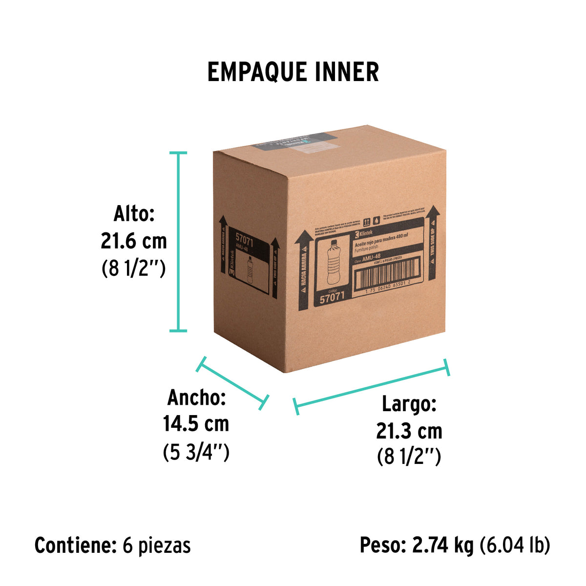 Aceite rojo para muebles 480 ml