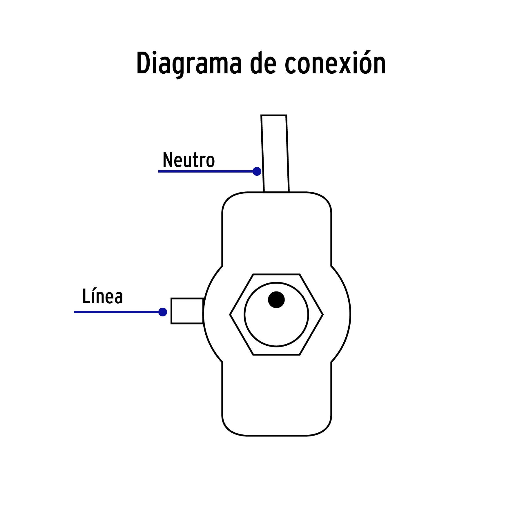 Apagador de palanca, 2 tornillos