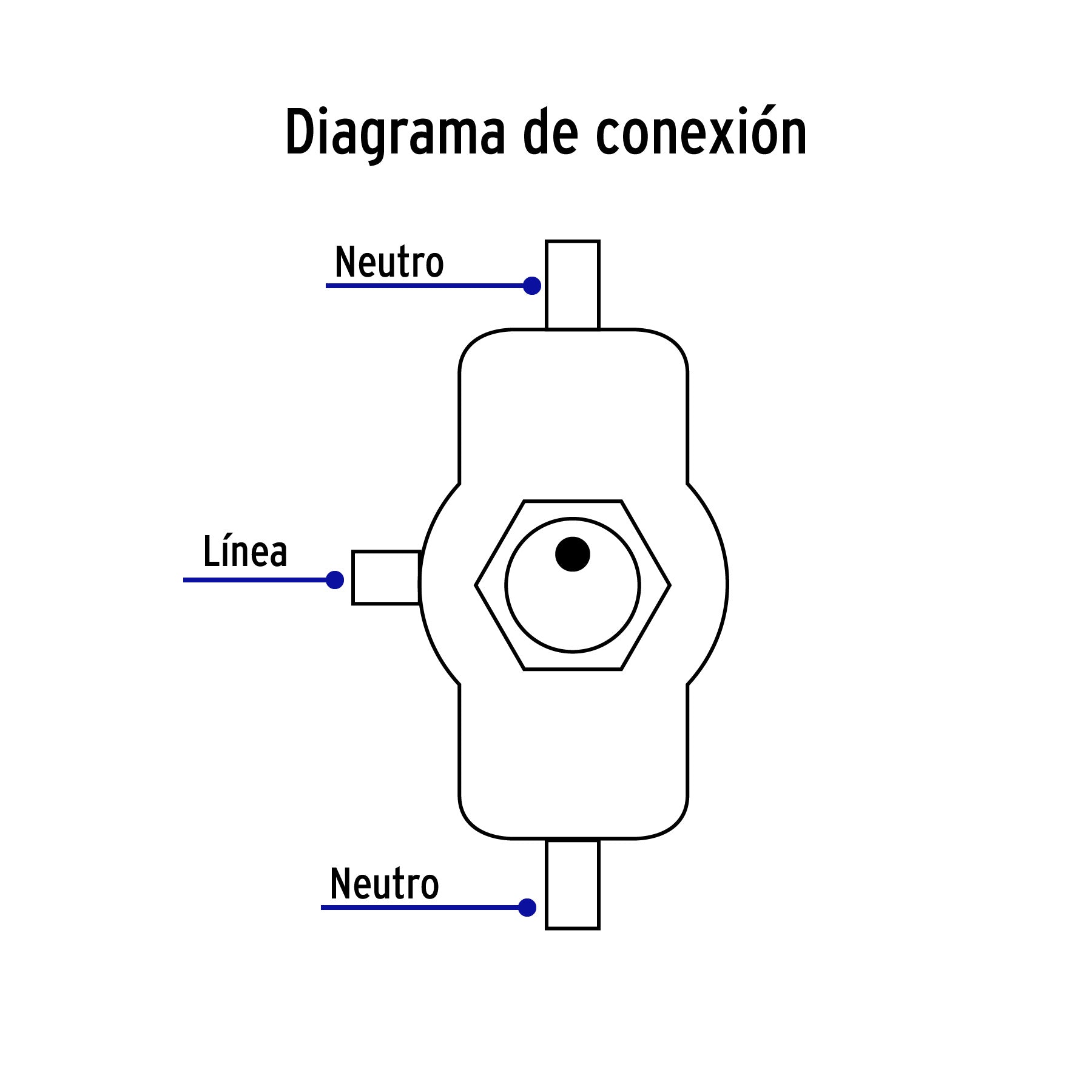 Apagador de palanca, 3 tornillos