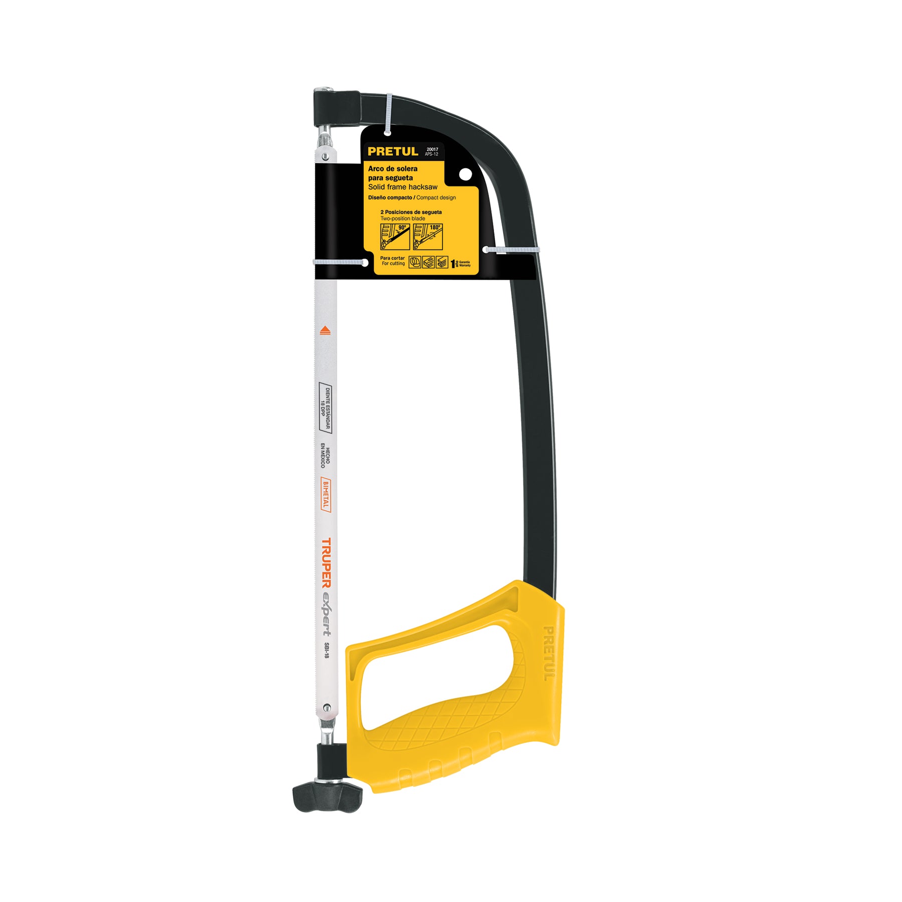 Arco de solera para segueta 12", pretul