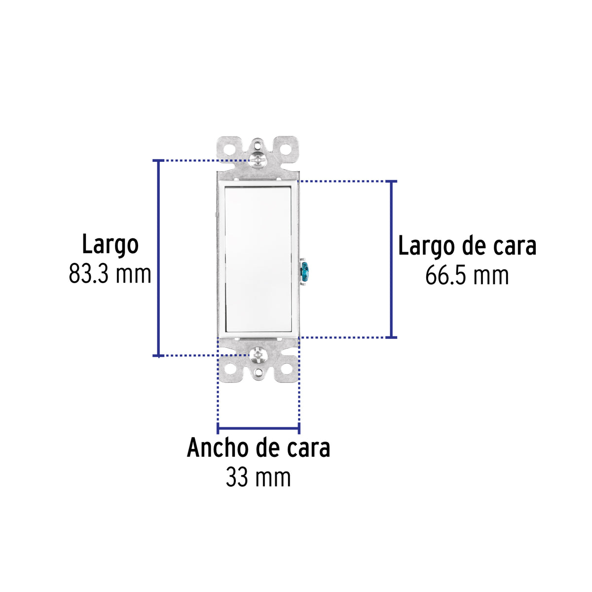 Interruptor de tres vías, línea Classic