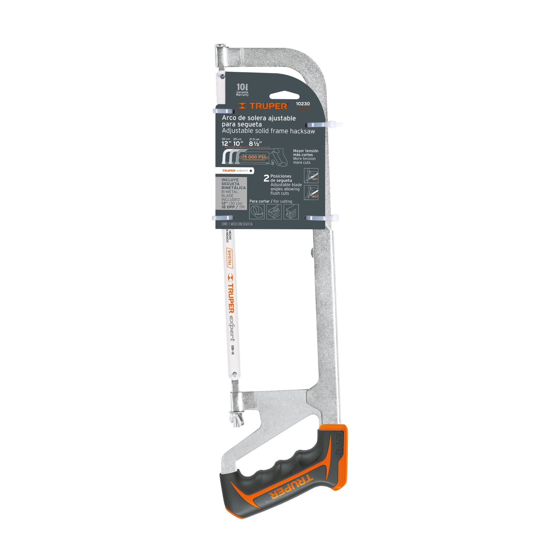 Arco profesional de solera para segueta 12"