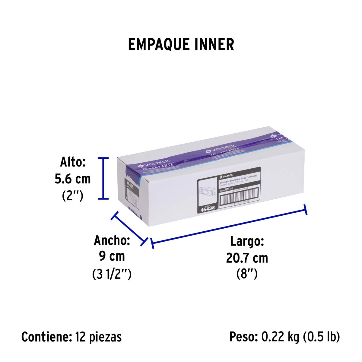 Interruptor para timbre, línea Económica