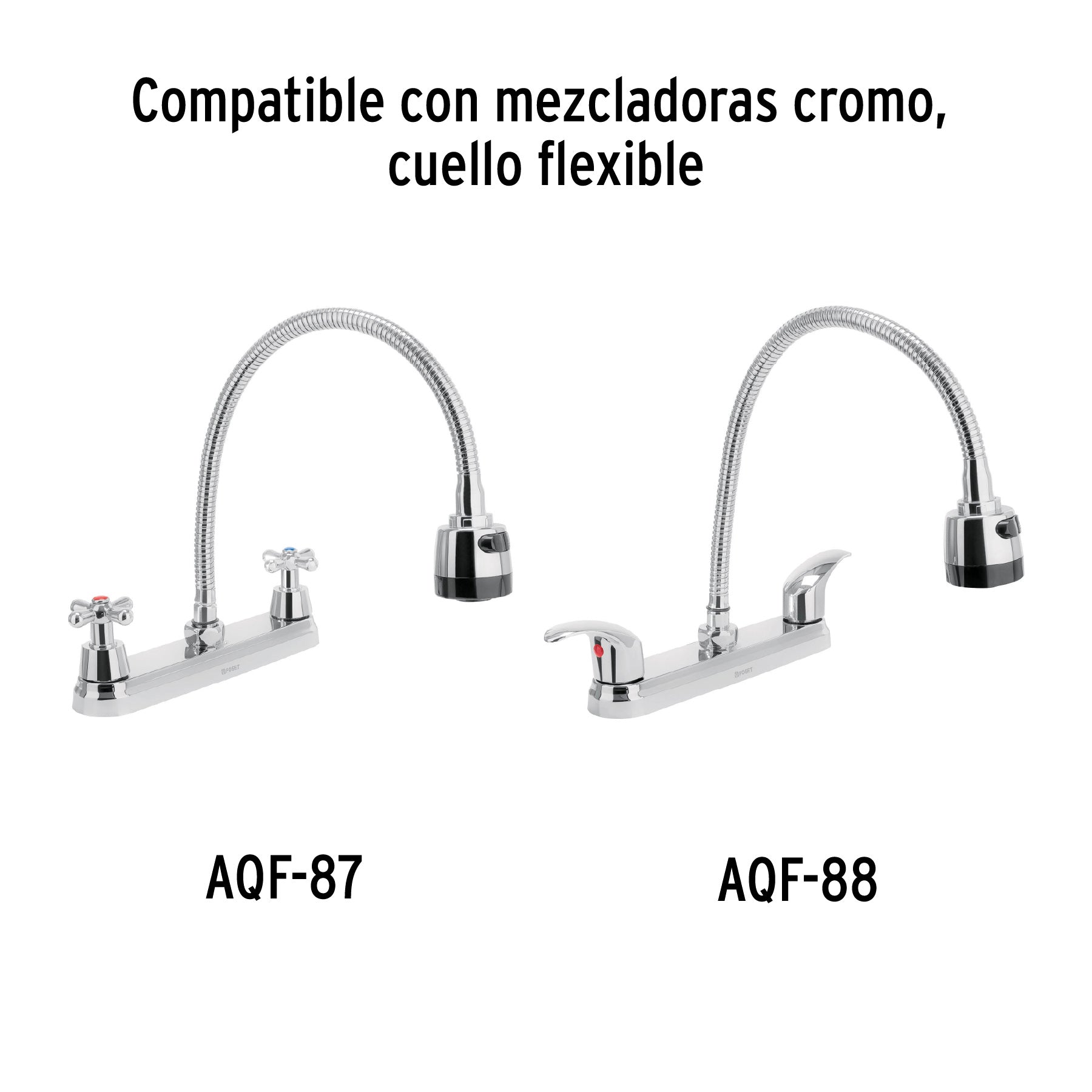 Cuello flexible de repuesto para fregadero, Foset