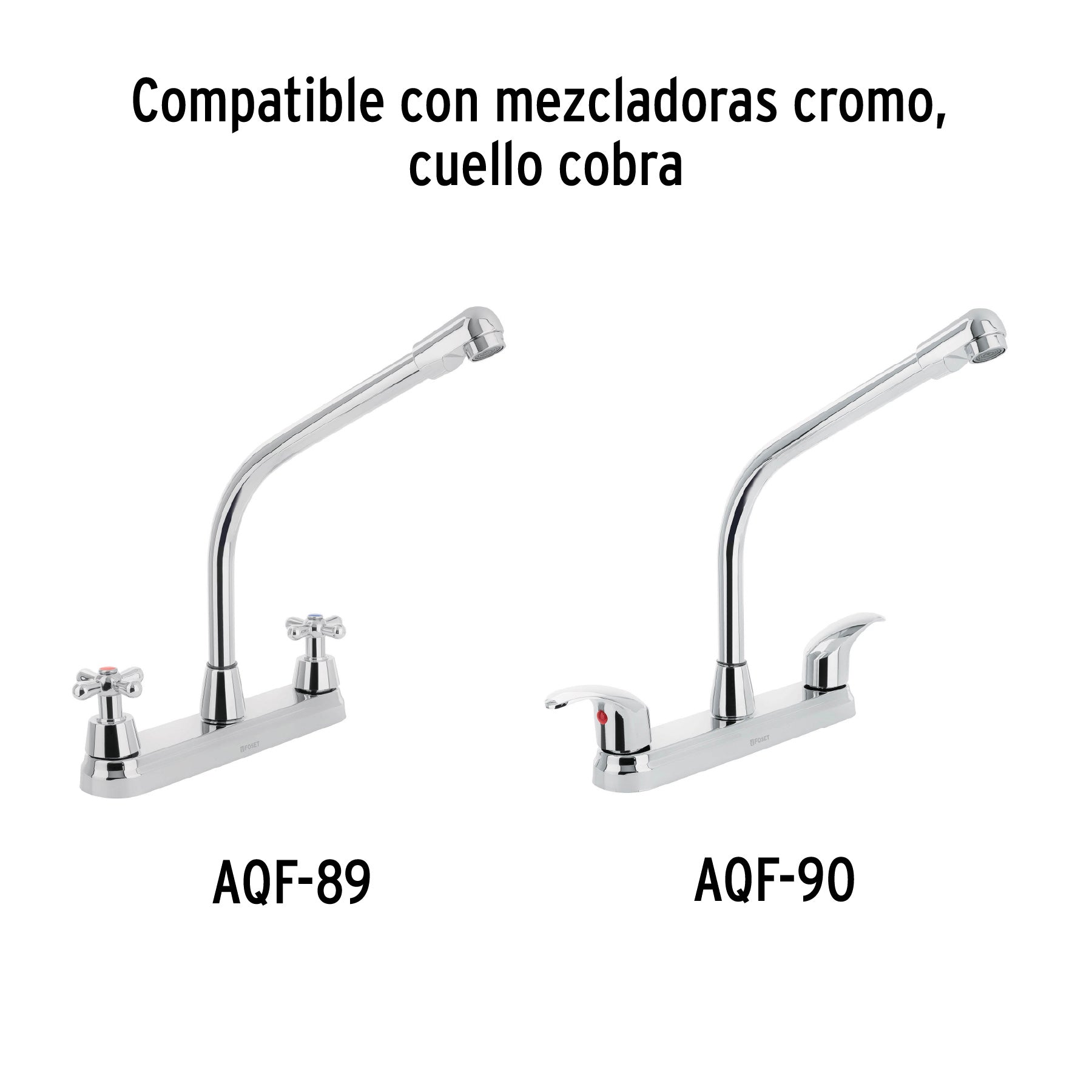 Cuello tipo cobra para mezcladora de fregadero, Foset