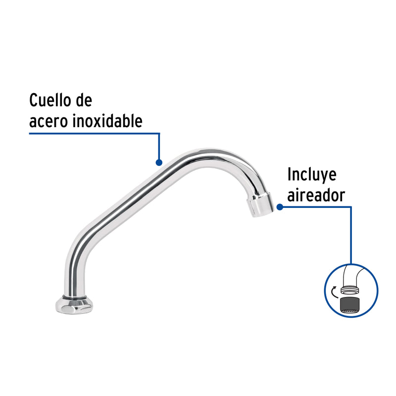 Cuello de repuesto para mezcladora fregadero F-409, Basic