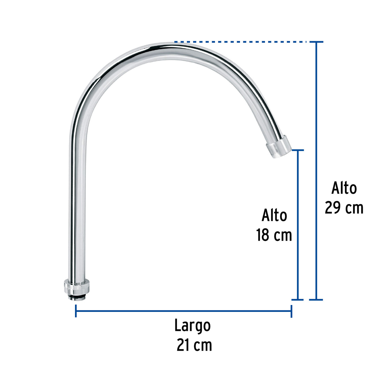 Cuello para mezcladora de fregadero AQCR-93, Foset