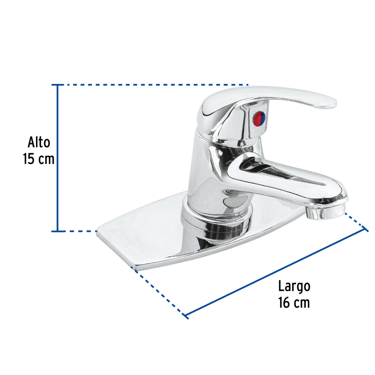 Mezcladora para lavabo, monomando, Aqua