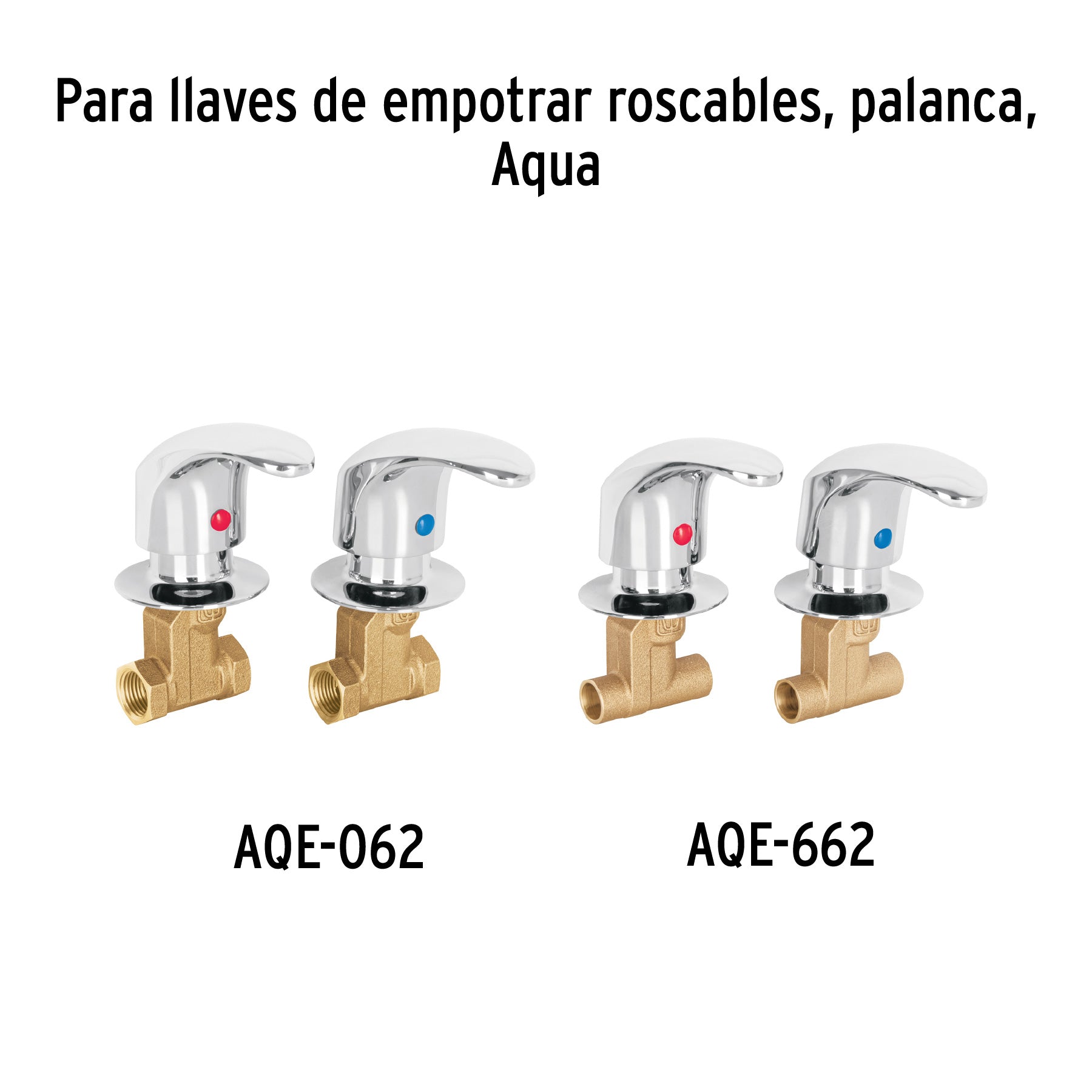 Juego de 2 manerales grandes, palanca, Negro mate,Aqua