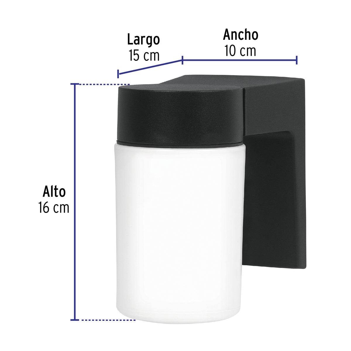Arbotante tipo vaso, 1XE26