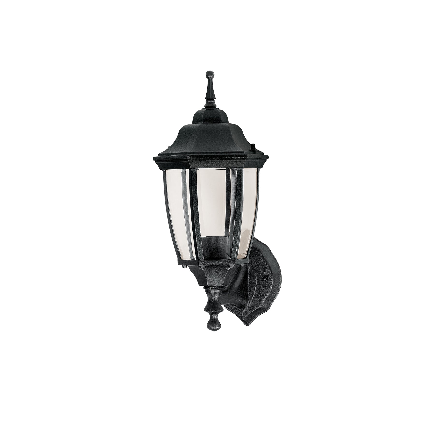 Arbotante farol soportado, negro, 1XE26