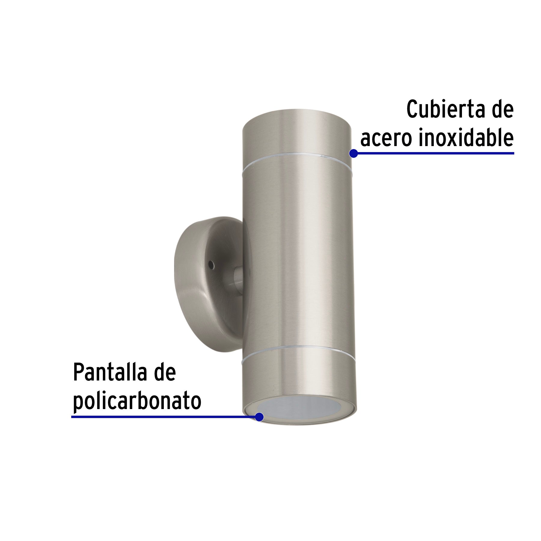 Arbotante exterior de acento, 2 spots, MR16GU10, 100 W