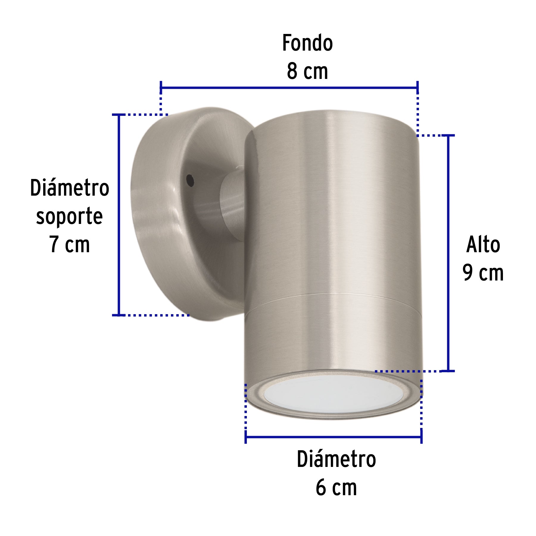 Arbotante exterior de acento, 1 spot, LED, 5 W