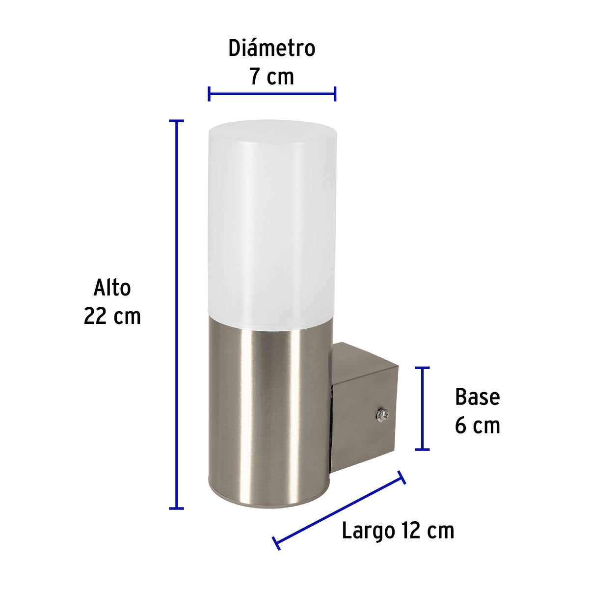 Arbotante decorativo de LED, 1 spot, 5 W, 350 lm