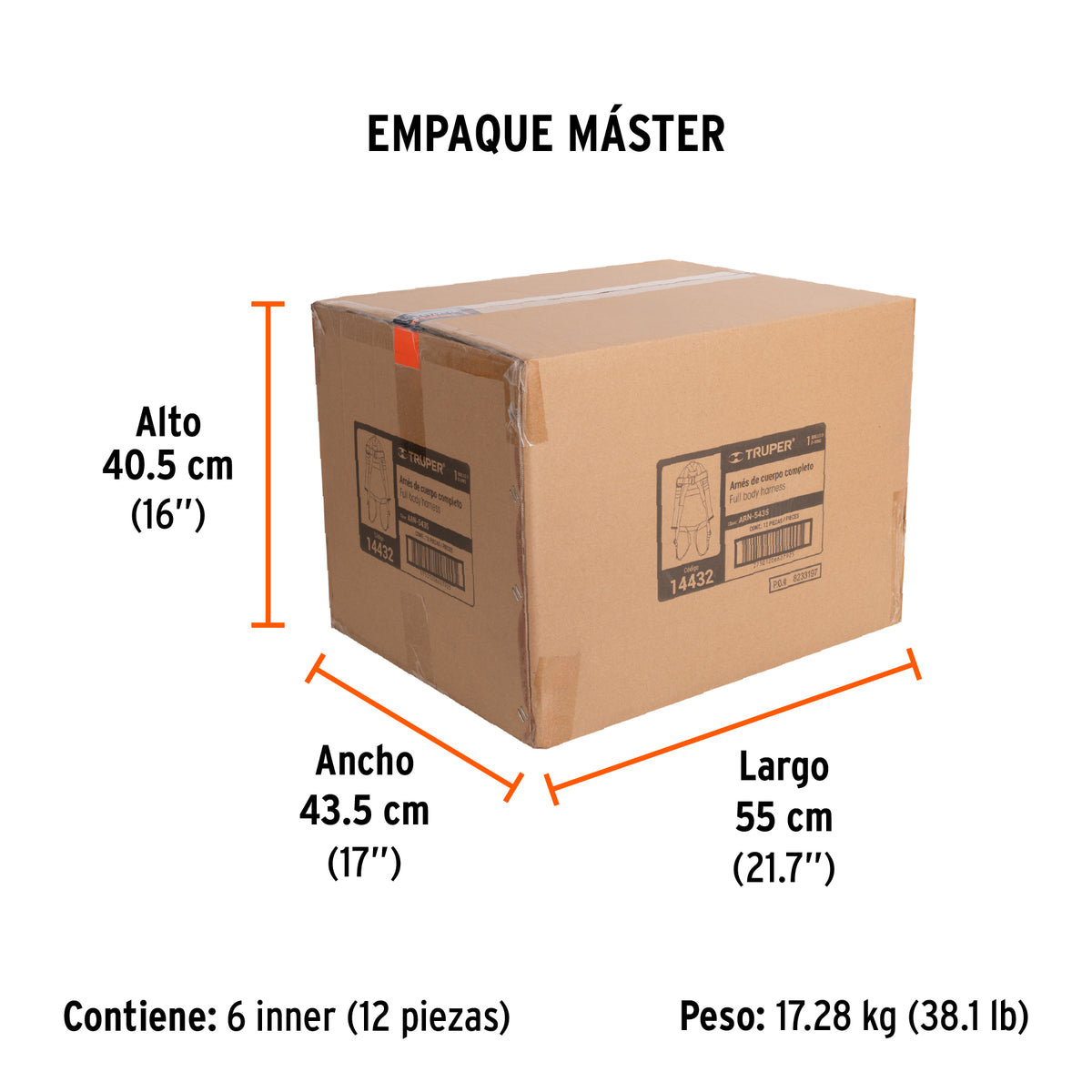 Arnés de cuerpo completo, 1 anillo
