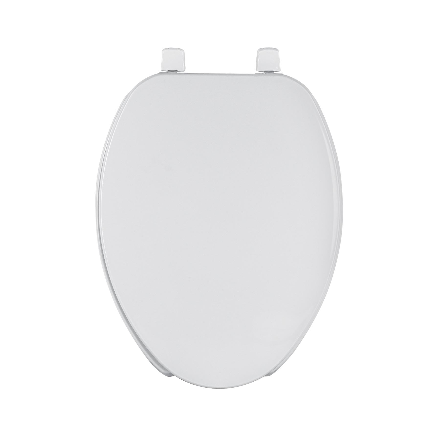Asiento alargado ligero para WC, abierto, blanco, BASIC