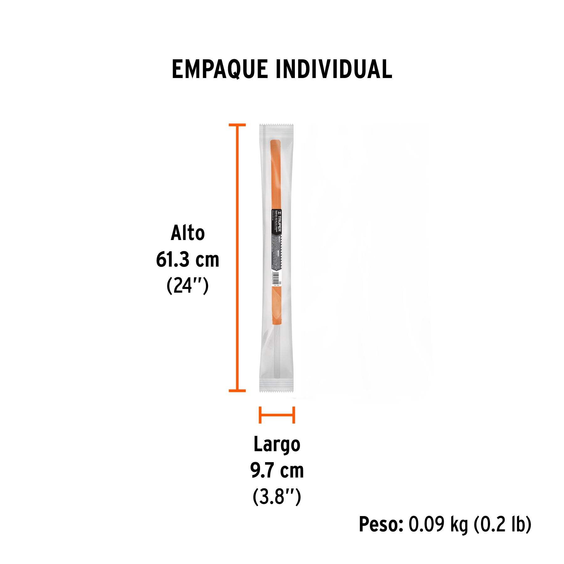Banderola vial, naranja